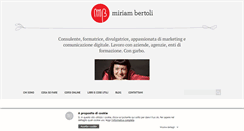 Desktop Screenshot of miriambertoli.com
